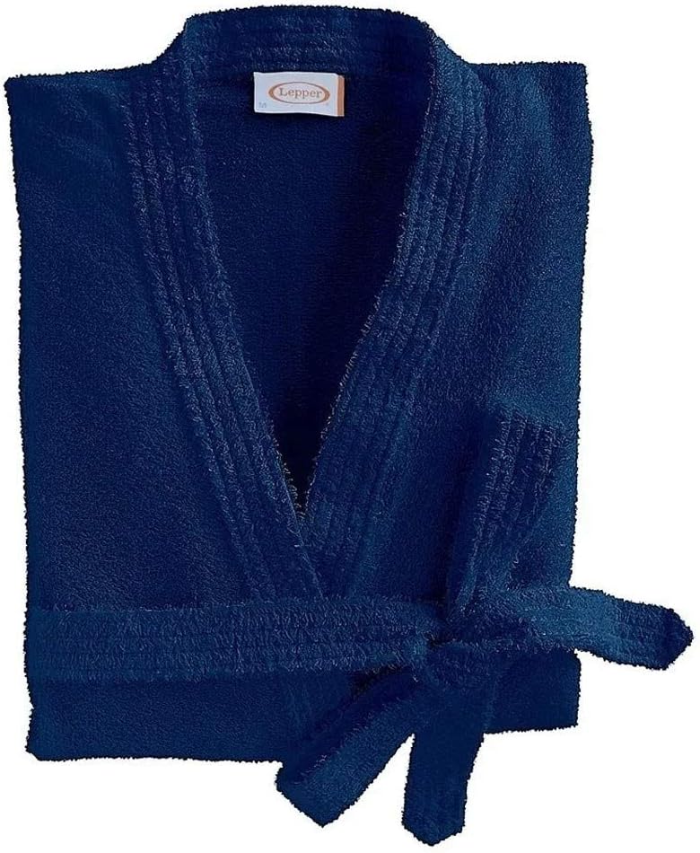 Roupão Lepper Felpudo Adulto Malibu – Azul Marinho, GG