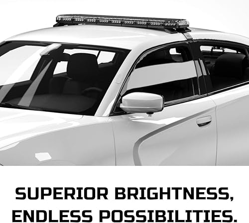 Miniatura 6 de Super Take Down K-Force TIR - Barra de luz LED de policía de tamaño completo de 47 pulgadas para vehículos de advertencia luces estroboscópicas de