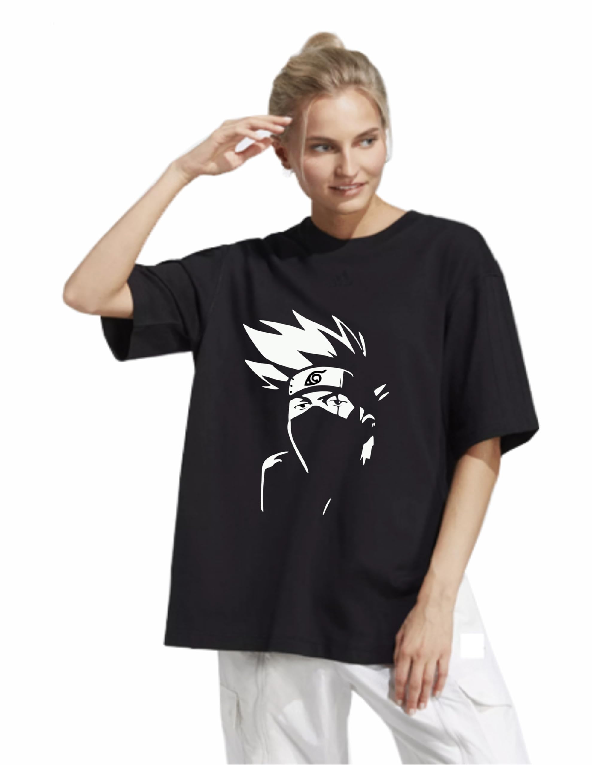rs print Anime Printed Cotton Blend Half Sleeve Oversized T-Shirt for Women & Girls-picture-29