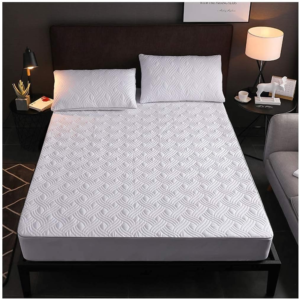Queen Mattress Cover with Elastic Band Breathable Quilted Mattress