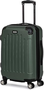 Kenneth Cole REACTION Renegade Luggage Expandable 8-Wheel Spinner Lightweight Hardside Suitcase, Cilantro, 20-inch Carry On
