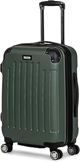 Renegade Luggage Expandable 8-Wheel Spinner Lightweight Hardside Suitcase, Cilantro, 20-inch Carry On