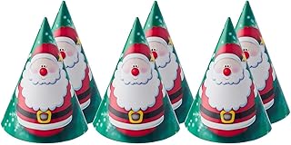 بارتى طقم طرابيش عيد الكريسماس 6.5 بوصة 072/6 متعدد الالوان مجموعة من 6