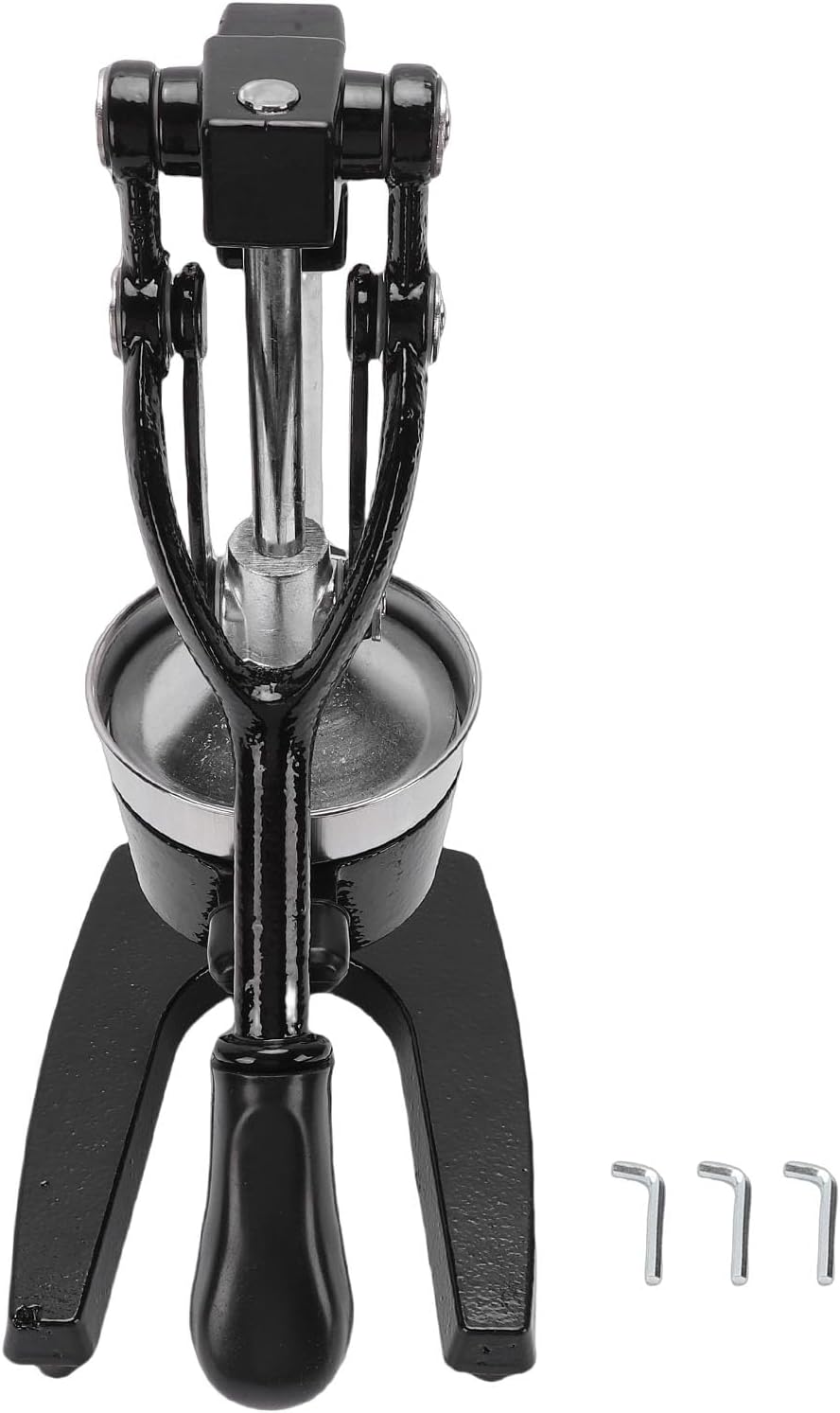 Professional Citrus Juicer, Heavy Duty Commercial Grade Manual Juicer, Stainless Steel Cast Iron Orange Squeezer with Ergonomic Handle for Lemon Lime Grapefruit, Easy to Clean
