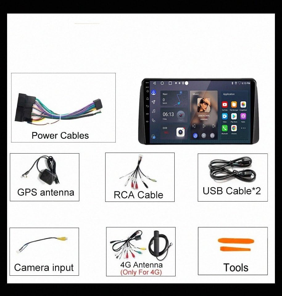 Radio Carplay 2 DIN para Chevrolet Tracker 2013-2017 con pantalla de 32GB y Bluetooth 7