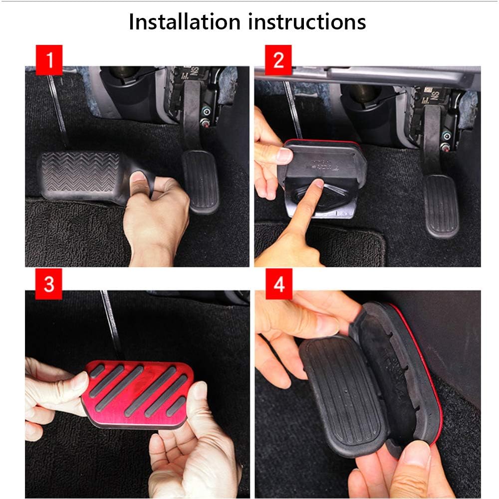 Stainless steel Gas Accelerator Pedal Covers,Anti-Slip No Drilling Brake Foot Pedal Pads accessories Kit 2 pieces/set(silver) for Honda Passport(2019 2020 2021) Pilot(2016 2017 2018 2019 2020 2021)