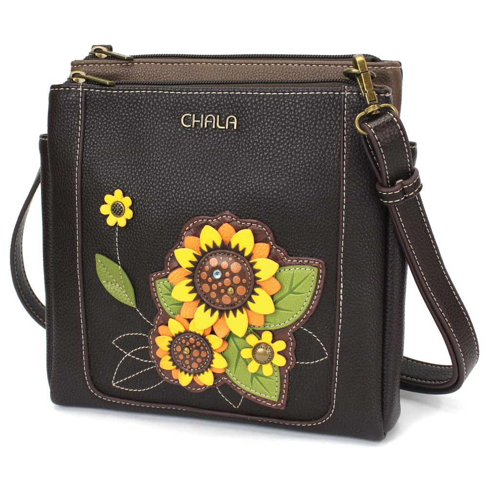 CHALA Merry Messenger RFID Protected Women Faux Leather Shoulder Purse with Adjustable Crossbody Strap