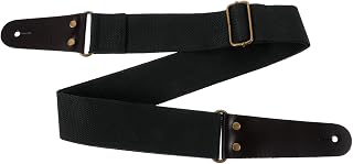 Cotton Guitar Strap for Electric Acoustic and Bass Guitars Wear-resistant and Comfortable Replacement Shoulder Strap in Black Flexible for Men and Women