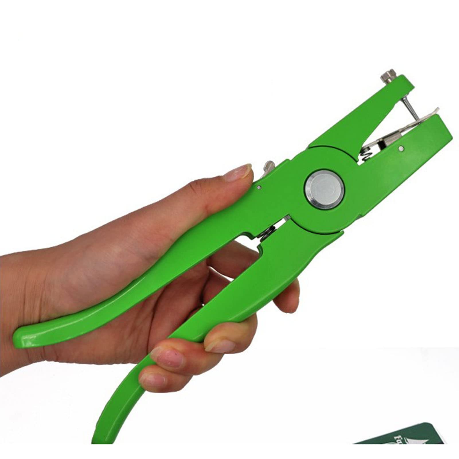 Marhynchus Pince à Poser les Boucles Auriculaires Pour Bovins, Ovins et Porcins - Alliage D'aluminium - Poignée Ergonomique - Résistante à la Rouille - Facile à Utiliser - Peinture de