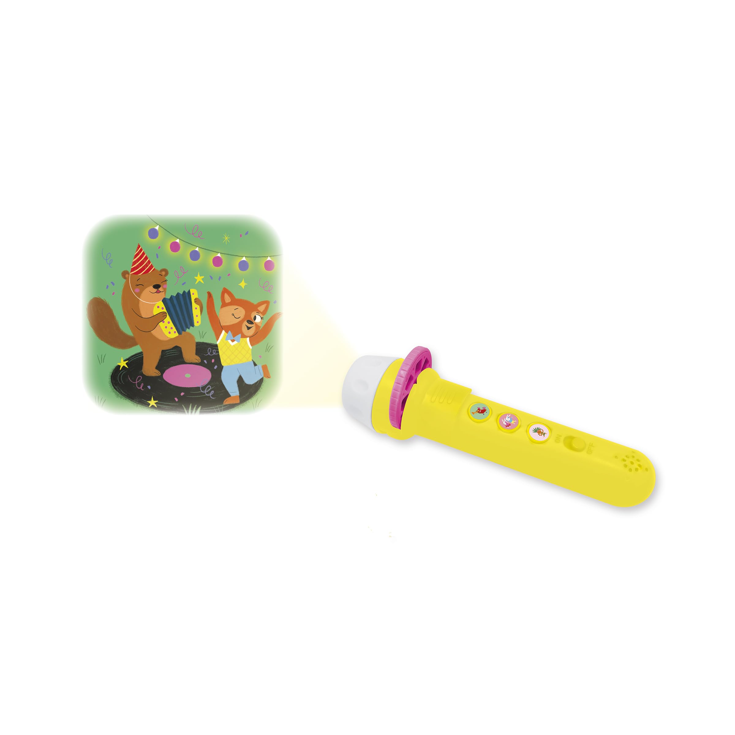 Janod - Wonderful Sound Lamp - Children's Storyteller - Children's Lamp with Story to Project, Party Theme - Story Box for Children 3 Years and Above
