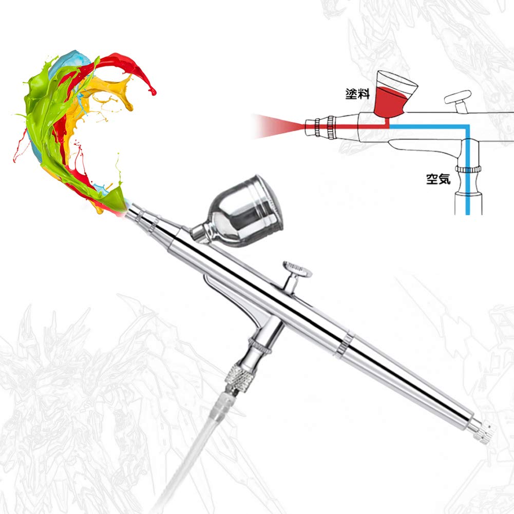 Amazon | Ausuc エアブラシ ダブルアクション 口径0.3mm 6cc 20cc 40cc