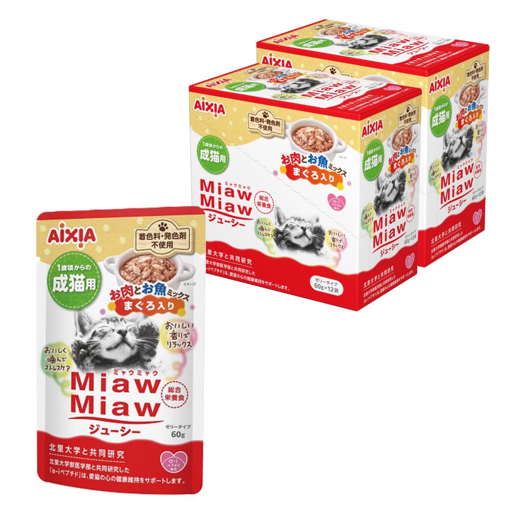 Amazon.co.jp: ミャウミャウ (MiawMiaw) ジューシー お肉とお魚