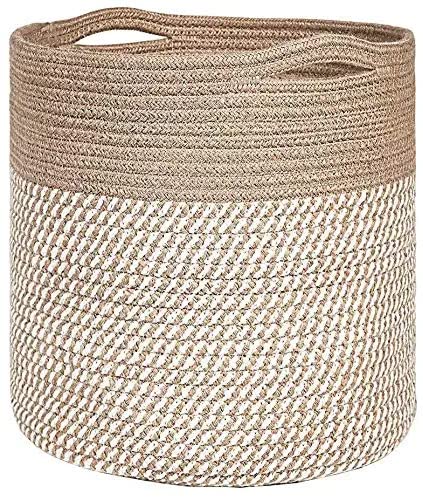 RUGSZONE Woven Floral Pot Bag Natural Jute & Cotton Plant Bag for All Plants Home Room Hall Decor Indoor Outdoor Office Plant Sack in Storage Basket White, 12 inch, Pack of 1 (B0B26ZB9V8) Amazon Price History, Amazon Price Tracker