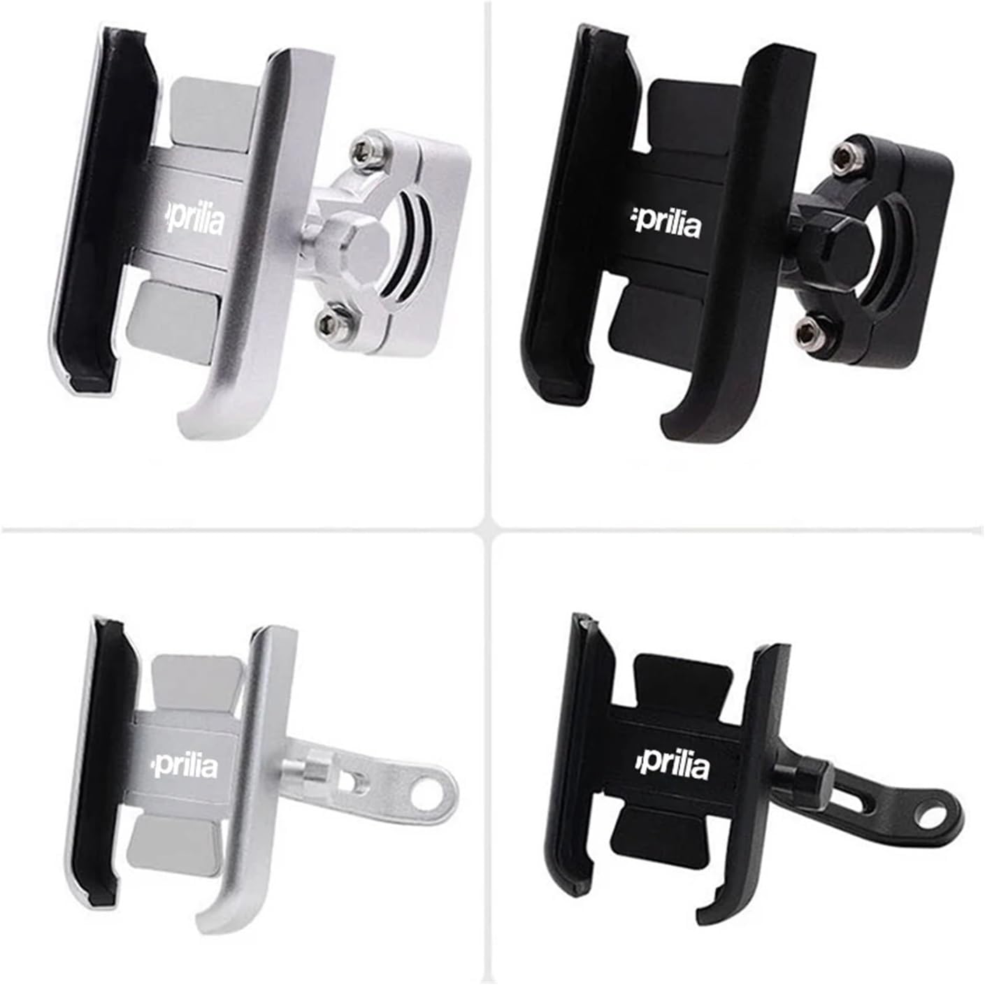 Motorcycle Phone Mount，Motorcycle Accessories，Handlebar Phone Mount for SRMAX300 SRMAX250 GPR150 GPR125(Silver)