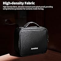 Vista 5 de AMBITFUL Carrying Bag Zoom P7 for Photography Equipments with Large Capacity, Multi-functional Storage Case for Mini Drone and Other
