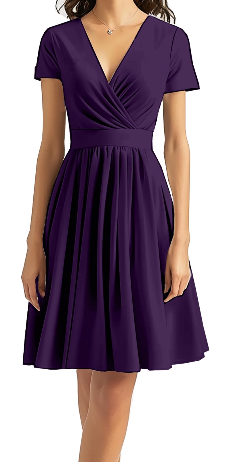 DinyIn Women's 2025 Summer Short Sleeve Casual Dresses