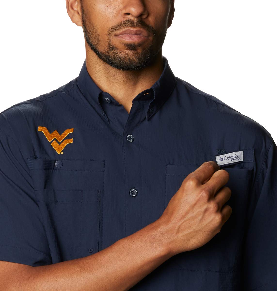 Columbia Camiseta de Manga Corta para Hombre Big & Tall Collegiate Tamiami