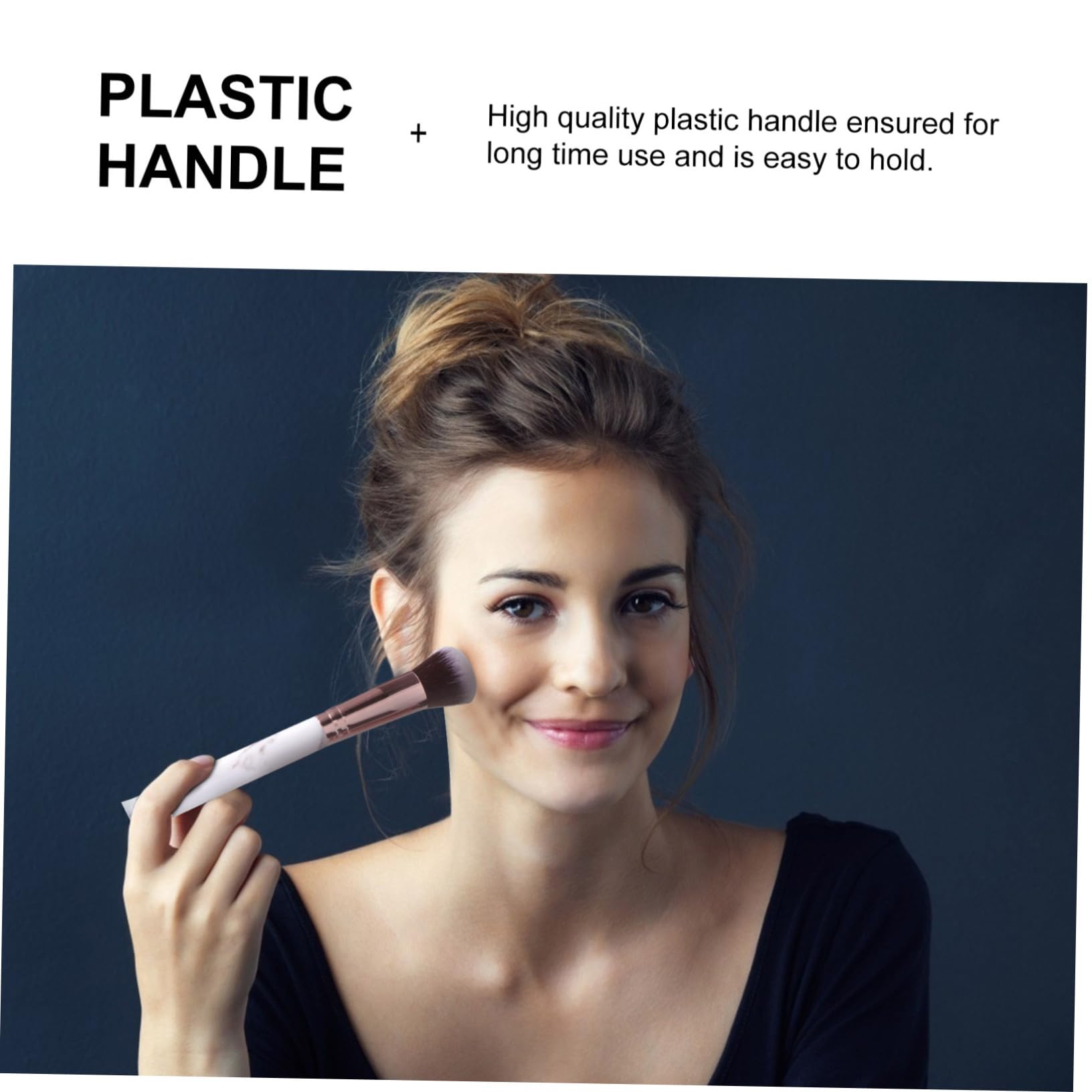 FRCOLOR 45pièces Pinceaux De Maquillage Nylon à Poignée Plastique Pinceaux Professionnels Pour Visage Yeux Avec Poils Nylon Doux Et