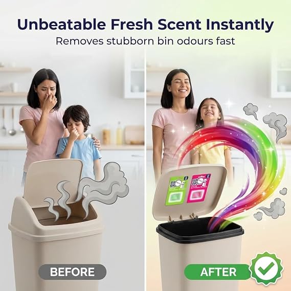 8x Bin Brite Stick On Bin Freshener - Berry and Citronella & Lemongrass – Bundled by Smart Cutie