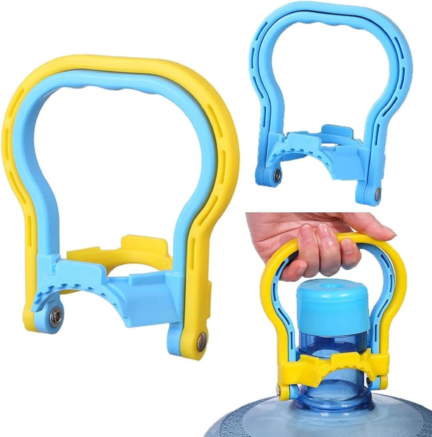 FASHRAMP 2 Pcs 20L Water Bottle Lifter Purified Drinking Water Jug Caps Carrier Lift Labor Energy Saving Ergonomic Grip Handle Carrier Bottle Clip (Pack Of 2)-image-9