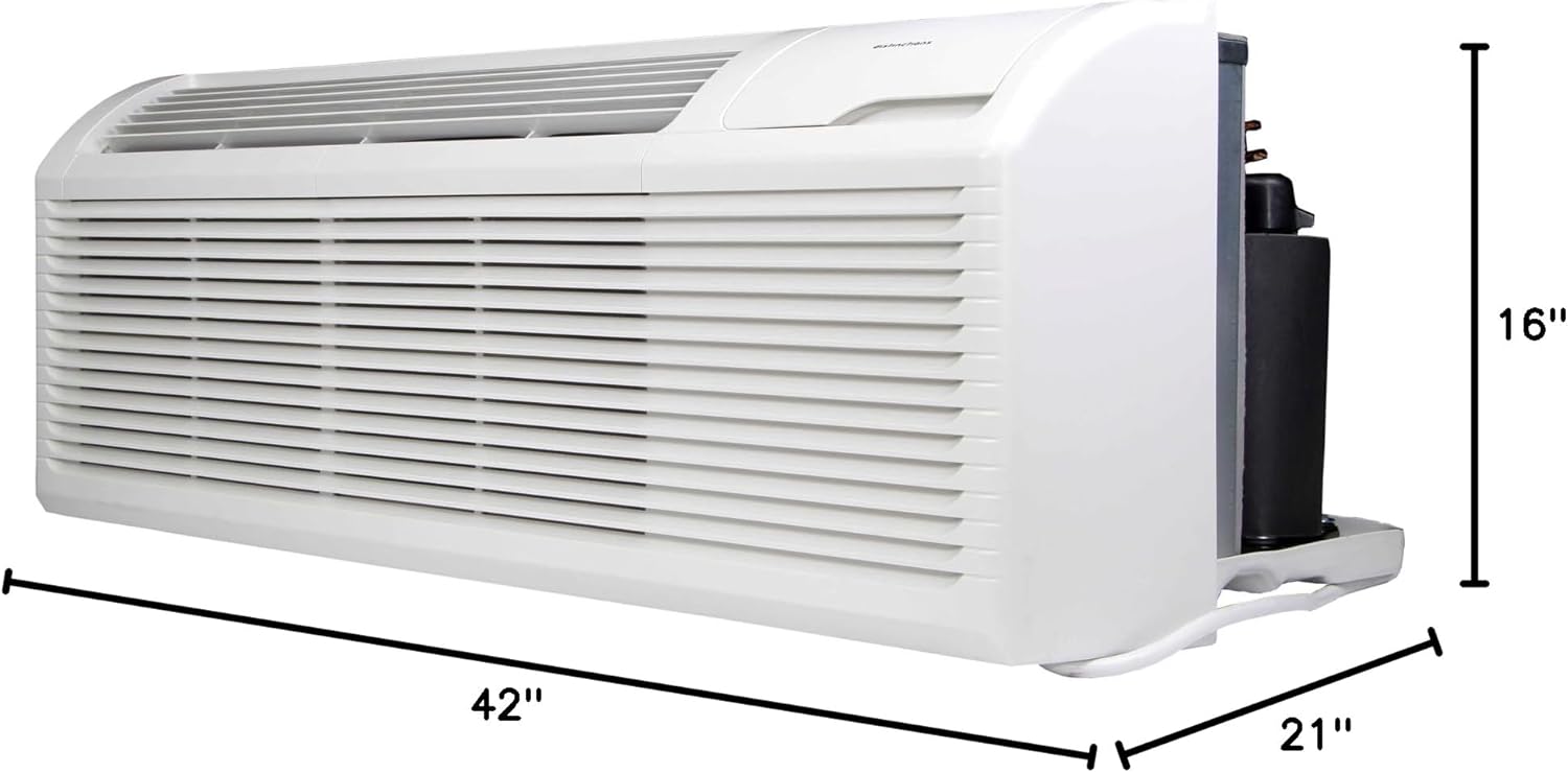 15,000 BTU Distinctions by Amana PTAC R32 Heat Pump Air Conditioner with 3.5kW Electric Heater, 20 A | 265-277V