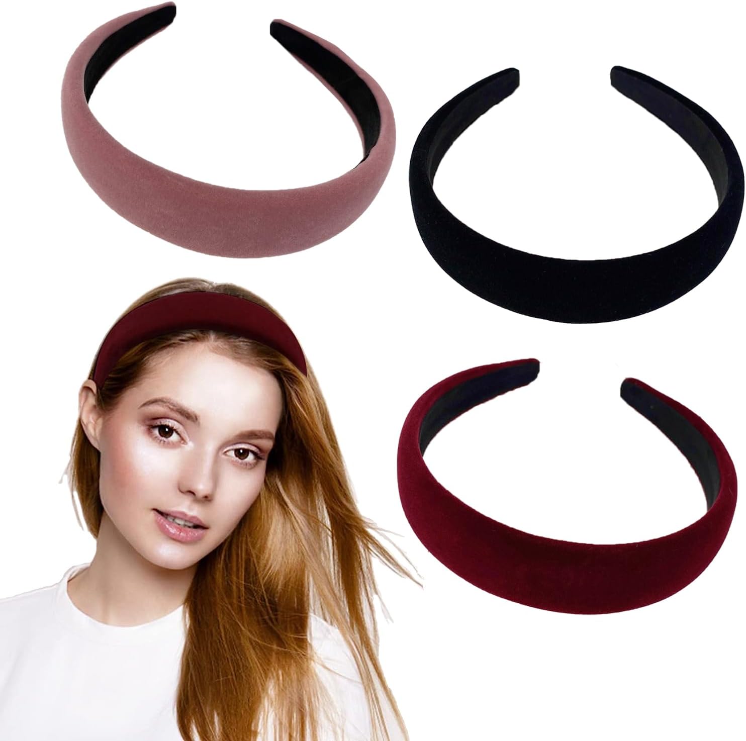 Bandeaux Cheveux Hommes - Serre Tete de Sport Larges pour Le Fitness