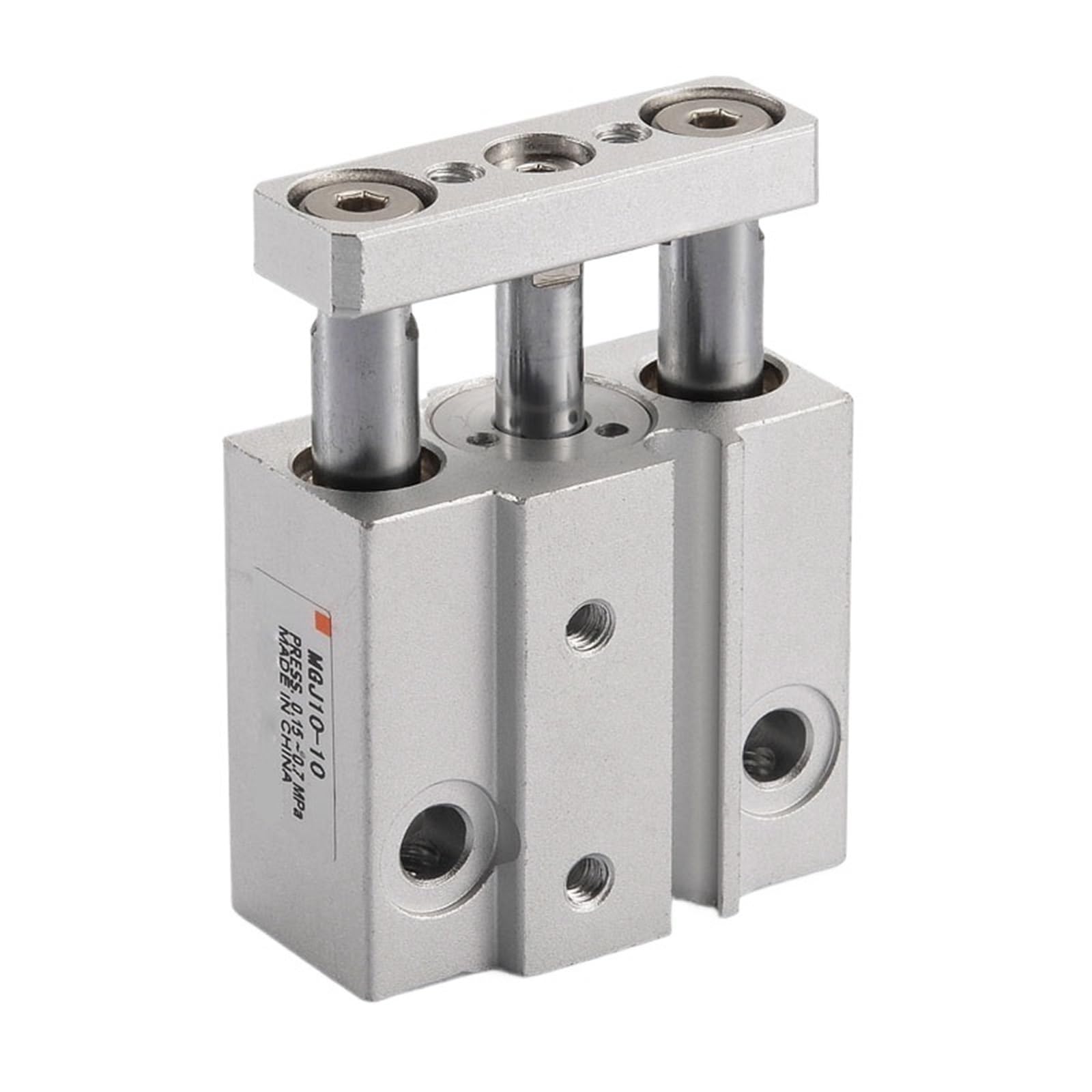 MGJ 6 10mm Miniatur Führungsstange Zylinder Pneumatische Druckluft Zylinder Typ Pneumatische Luft Zylinder Doppeltwirkend Sanmi(MGJ 6-10,10PCS)