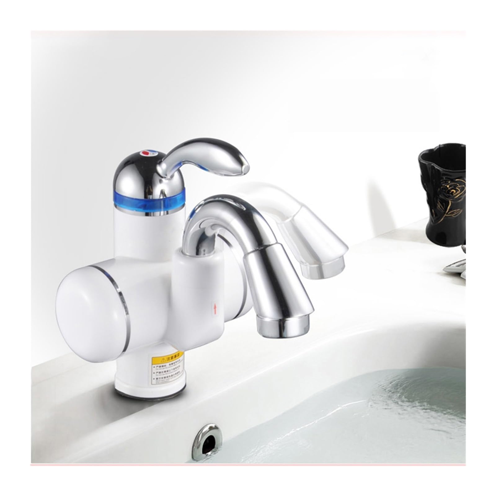 Grifo de agua caliente instantánea, Calentador De Agua Eléctrico Instantáneo 3000W, Hot Tap, Cocina,para fregadero de cocina y baño(Bottom water inlet)