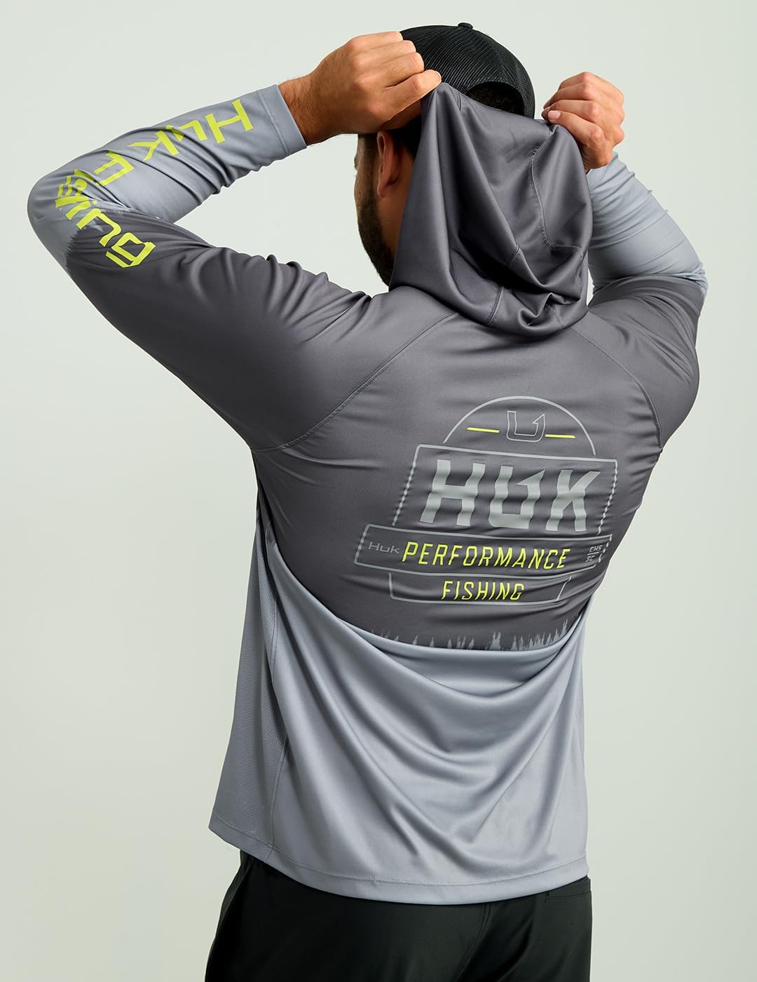 HUK - Men's Pursuit Graphic Hoodie, Sun Protecting Fishing Shirt with Hood - Image 3