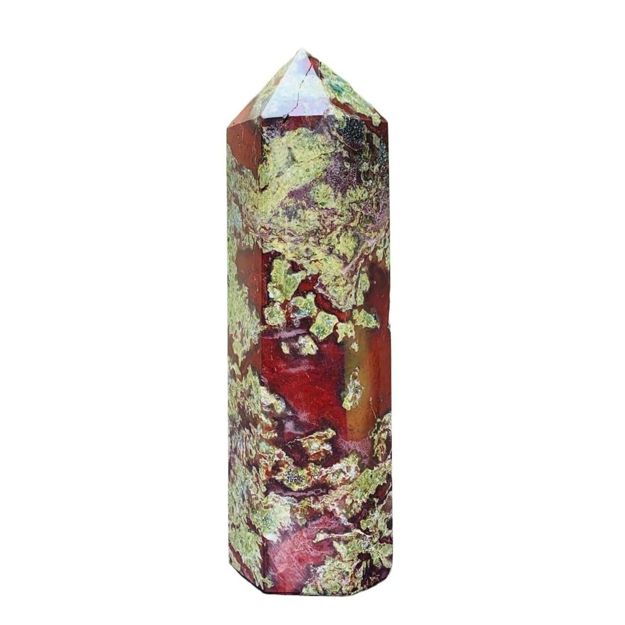 AARTERZZA 1pcs 1300-1400g Dragon Blood Column Obelisk Crystal Wand Point
