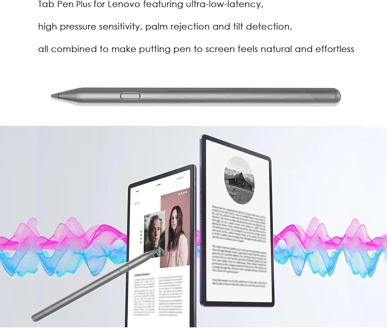Penna digitale Tab Pen Plus per Lenovo Tab Pen Plus (AP500U/AP501U) Compatibile con Lenovo Tab P12 2023, Tab M10 Plus 5G, Tab M11, Tab K11, Tab K11 Plus, Y700, Legin Gen 3 Supporta protocolli LPP2.0