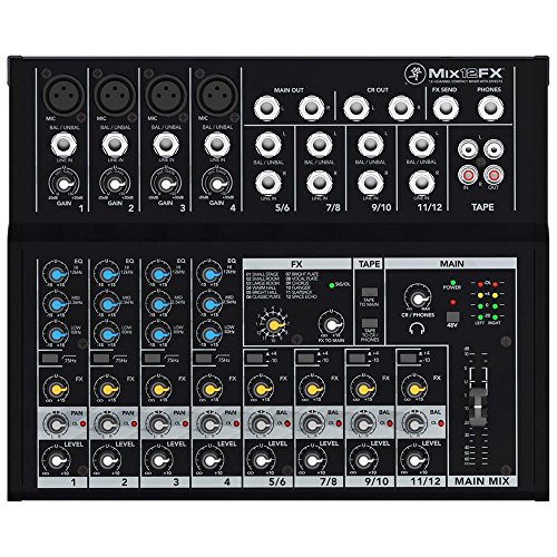 Mackie Mix12FX ミキサー Amazon | Mackie Mix12FX - 12-Channel Compact Mixer with Effects