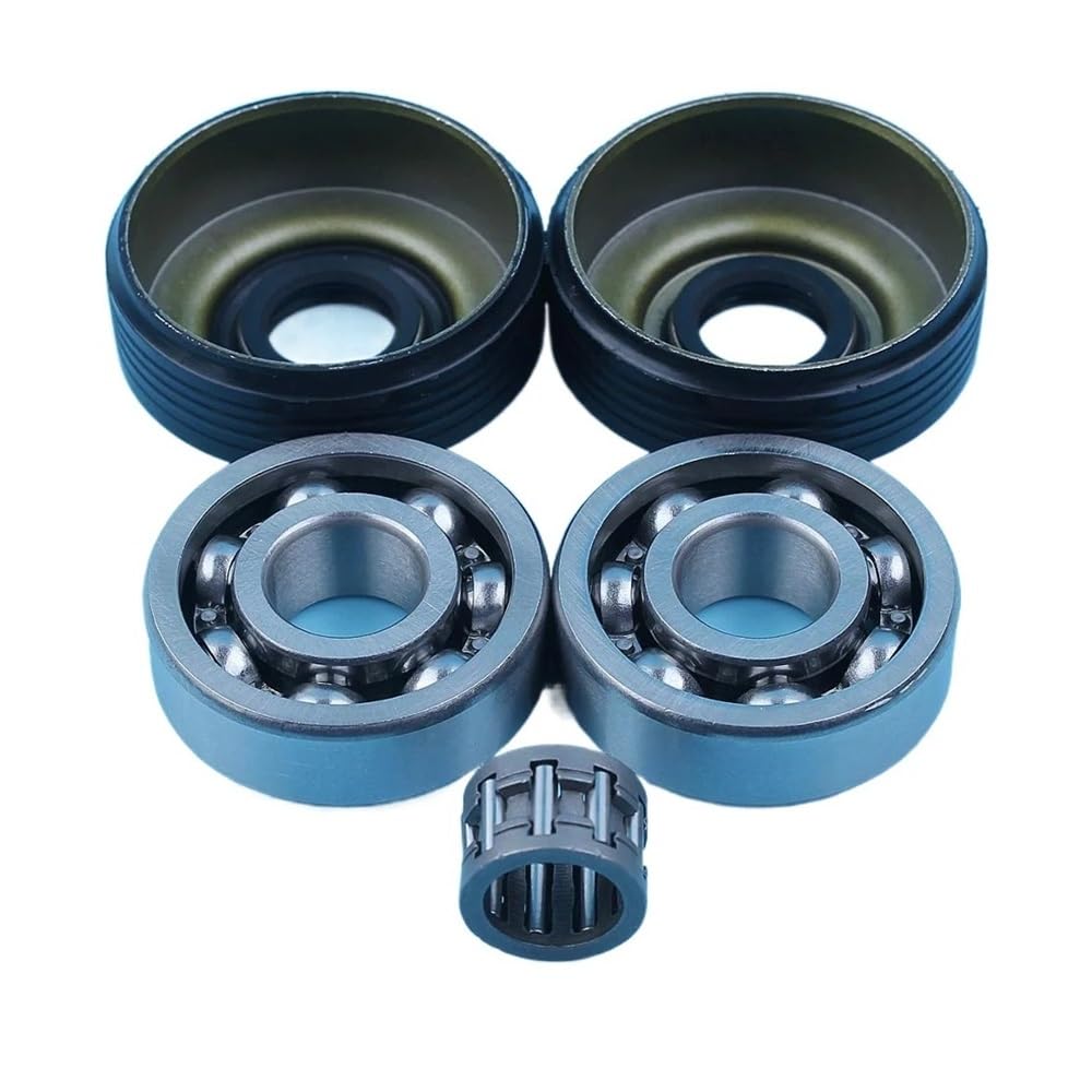 Kit de retenes de Aceite for cojinetes de cigüeñal Compatible con motosierras 335, 435, 440, 338, 438 y 444. Piezas de Repuesto.
