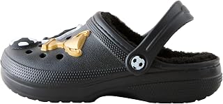 NEXT Jungen Standard Hausschuhe Clogs 1 Black Football Print 32 EU