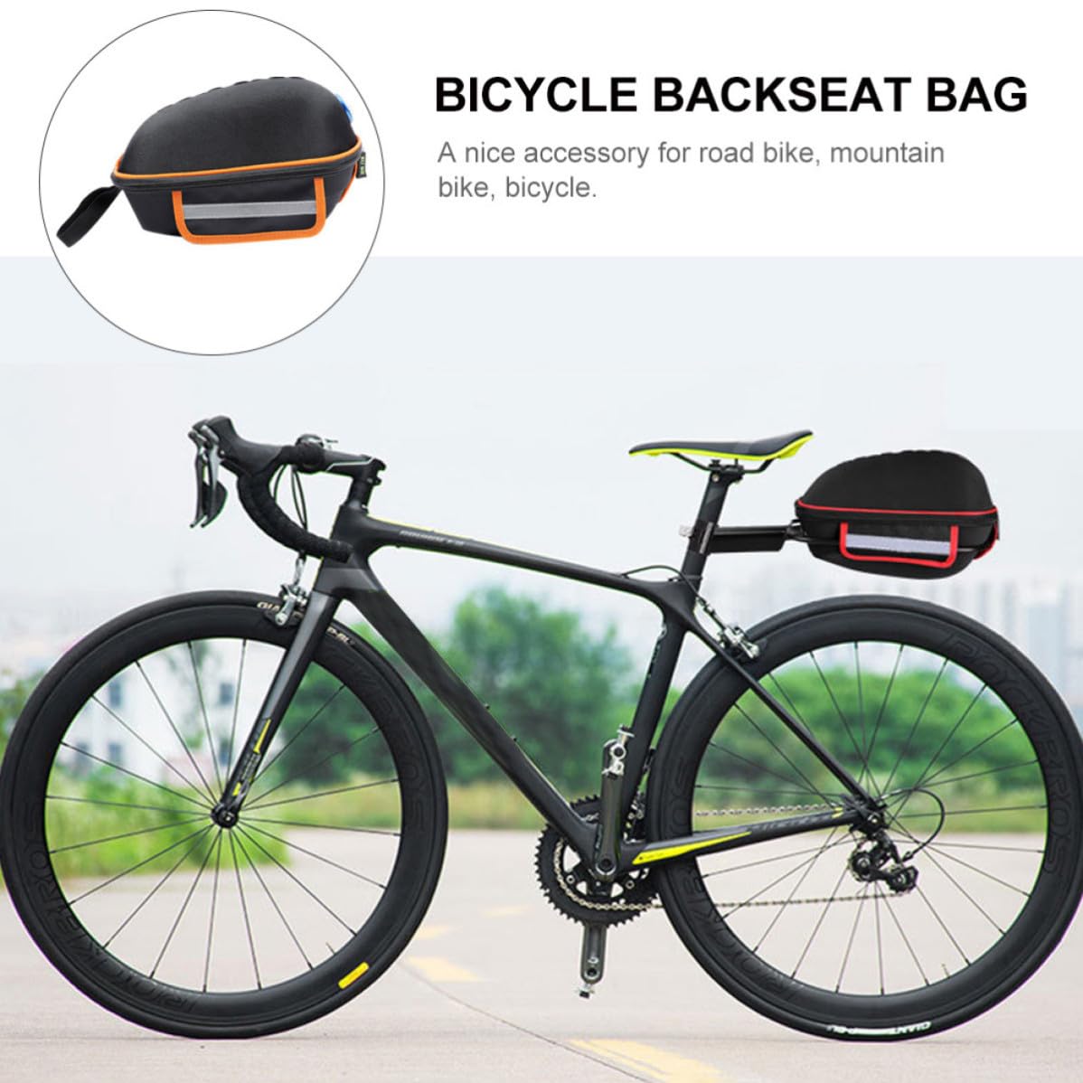 Toyvian Bolsa Rígida para Bicicleta de Montaje Rápido, Gran Capacidad