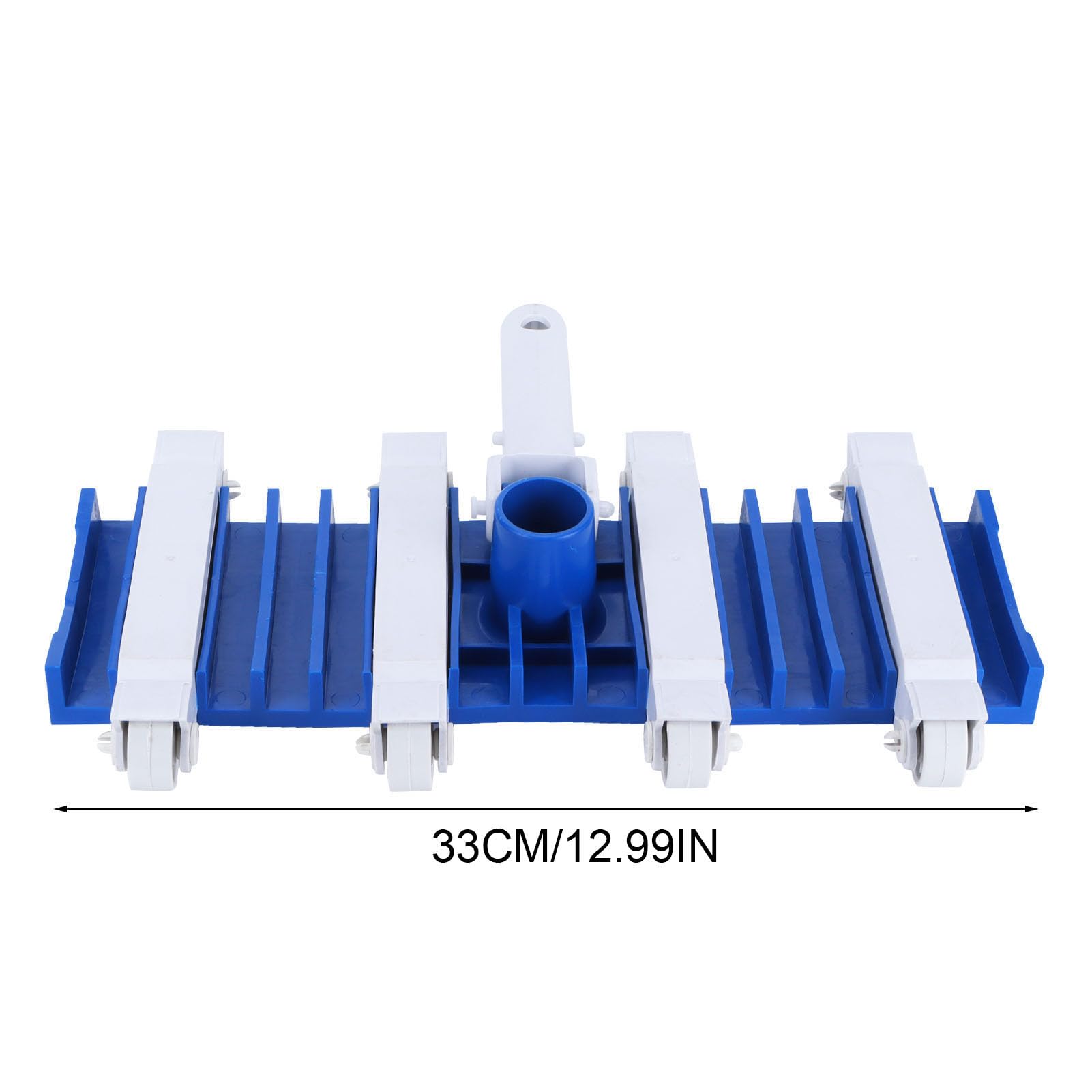 Pool Vacuum Heads With Wheels, 14 Pool Brush Heads With Removable Adjustable Handle Professional Pool Vac Heads For Swimming Pool, Hot Tub, Pond