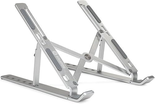 Miniatura 4 de Soporte ajustable plegable de aluminio para laptop con seis ajustes de altura, compacto y portátil (paquete de 2)