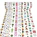 Produktbild Pveath Weihnachts-Washi-Klebeband, 10 Rollen, dekoratives Washi-Tape, selbstklebendes Klebeband, bunt, DIY Masking Tape, japanische Maske, für Tagebuch,Tagesplaner,Weihnachtsdekoration, C