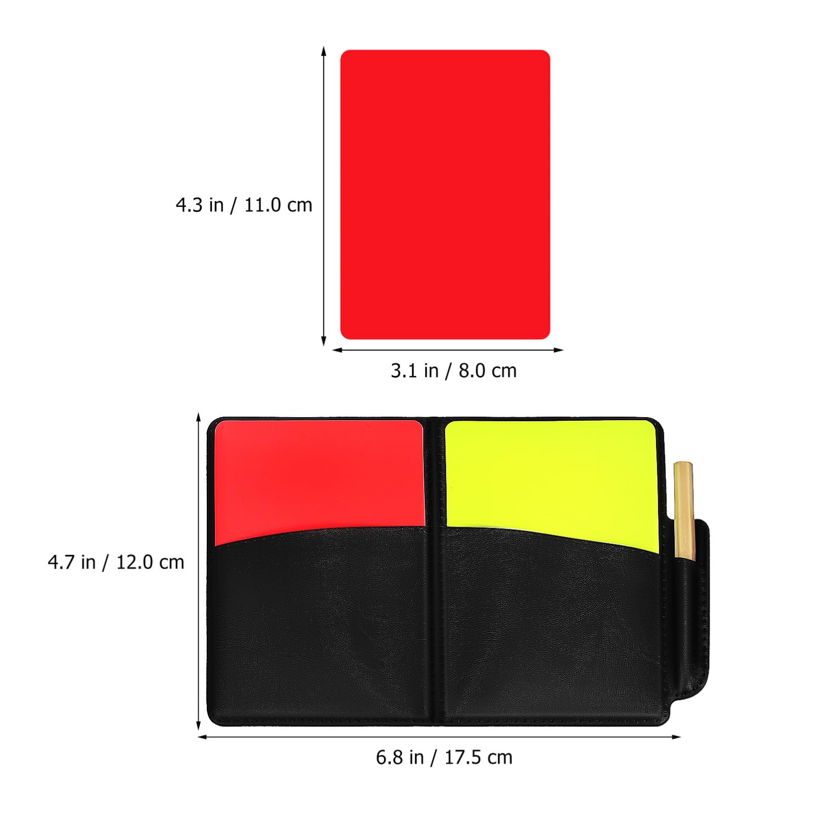 BESPORTBLE Professional Soccer Referee Tools Kit Cards Flags Whistles Materials Lightweight Design