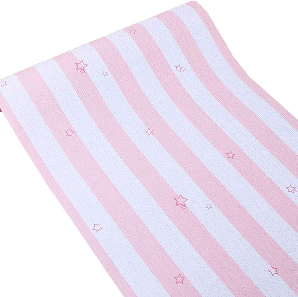ELTON Self Adhesive Vinyl Stripe Contact Paper Peel and Stick Wallpaper for Walls Kids Girls Bedroom (45x300 cm, Pink) (B0B4K8Y4Y5) Amazon Price History, Amazon Price Tracker