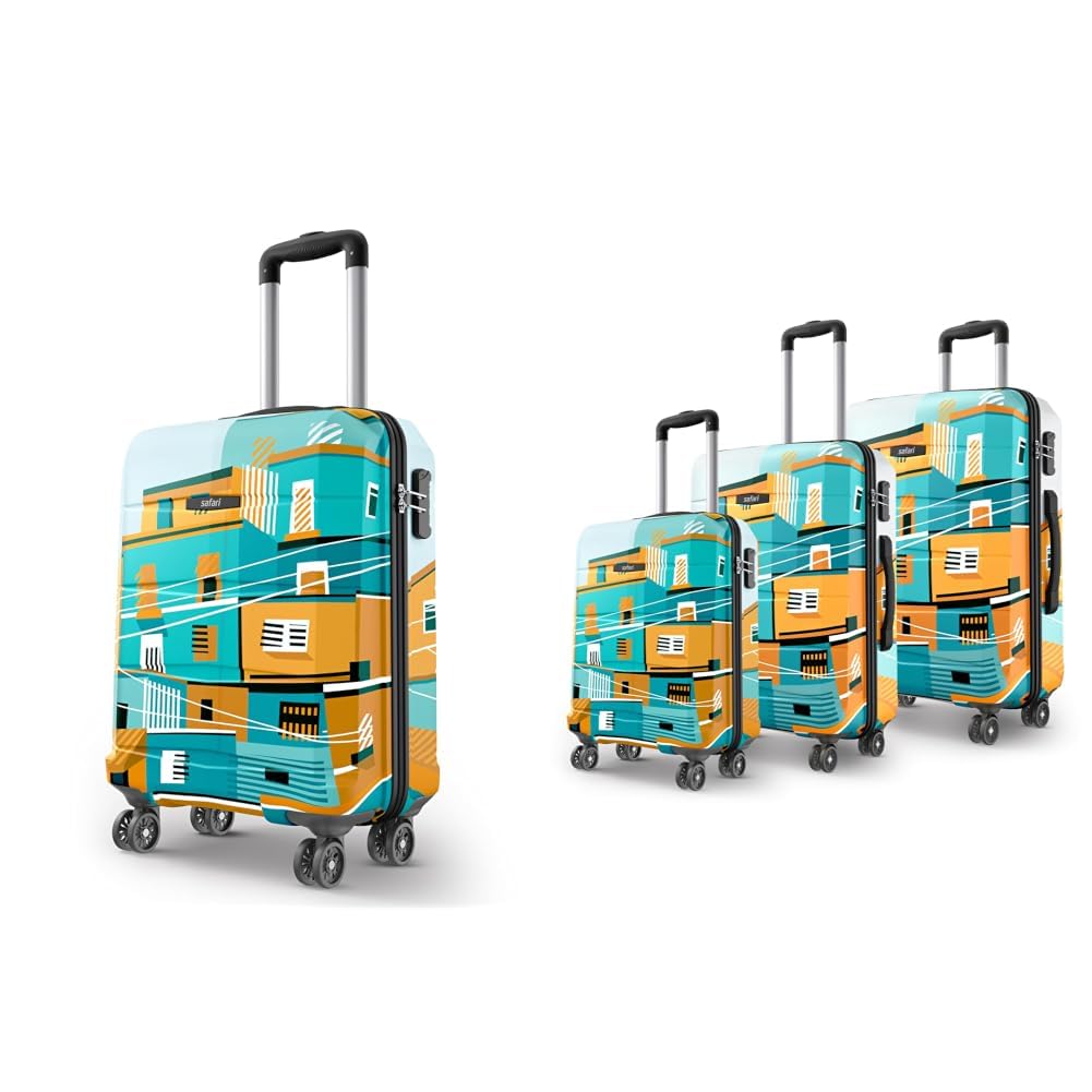 Oasis Polycarbonate Trolley Bag Cabin Size, 55 cms Printed Hard Side Travel Bag for Men + Oasis 55, 65 & 77 Cms Polycarbonate Trolley Bag, Printed Cabin 8 Wheels Spinner Travelling-image-49