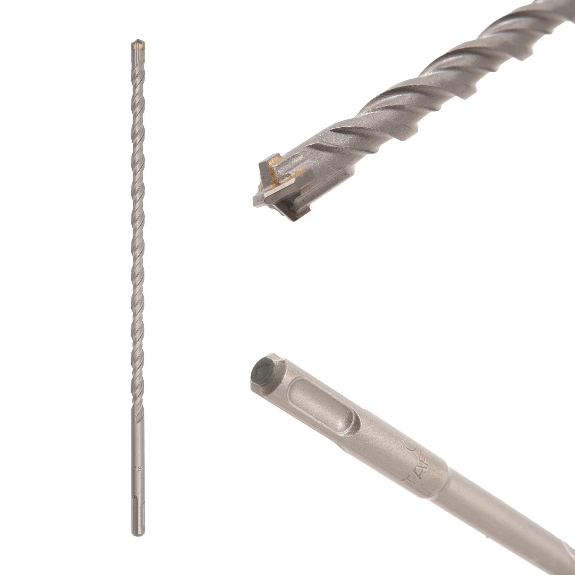 TAPARIA 12mm Cross Point Tip SDS Plus Hammer Drill Bit for Concrete/Masonry Drilling (HDC 12350, 12x290x350 mm)-Home, DIY, Professional, Construction, Brick, Wall-Drilling-image-47