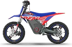 RFN E500 36V Kids Electric Dirt Bike, Electric Motorcycle with 700W Motor | 21.7 mph Max Speed, 15.5-Mile Range & 3 Speeds Off-Road Bike for Ages 4-8