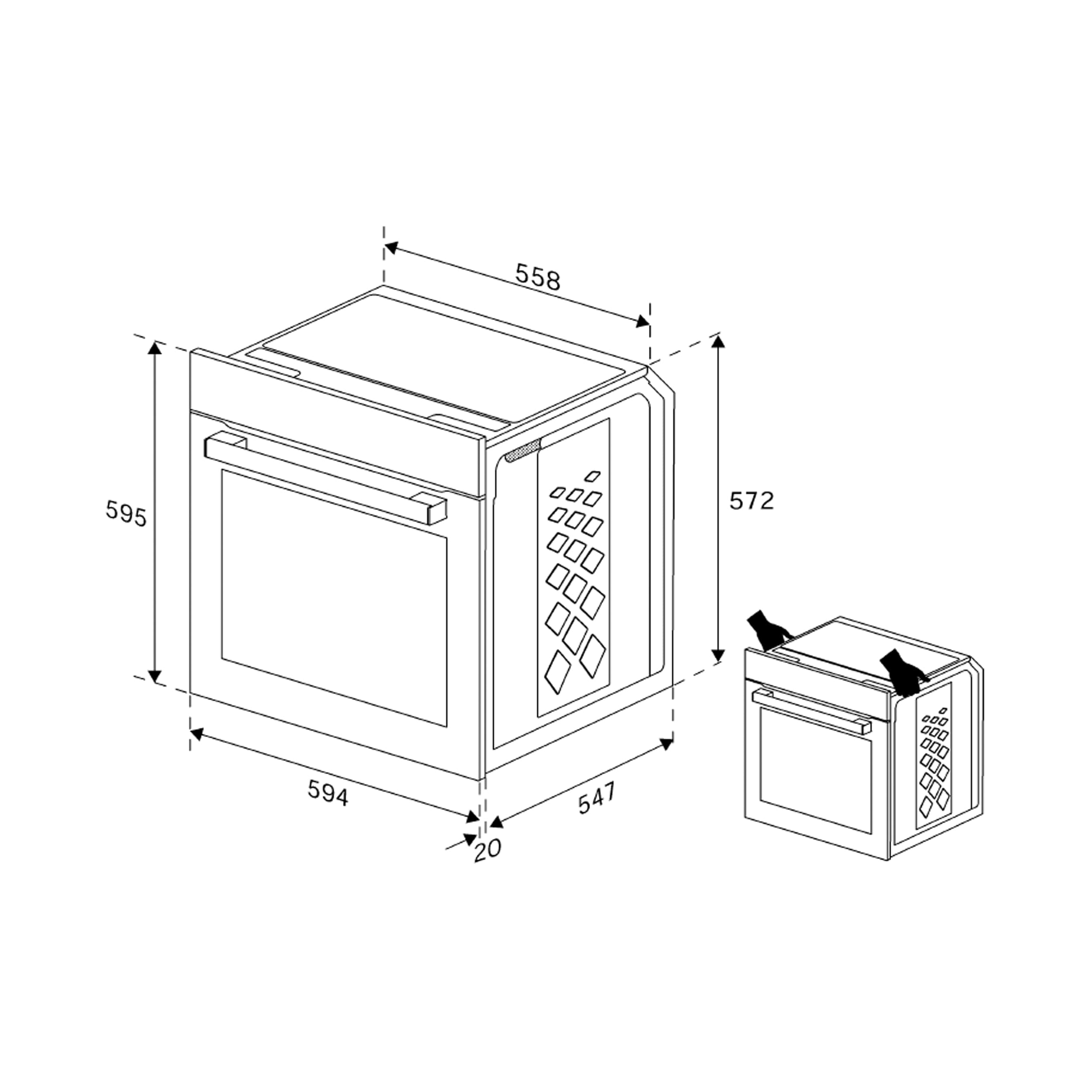 Beko BBIS12301XE b300 Einbaubackofen, 72 l Garraum, Multifunktionsofen, AeroPerfect Heißluft, SteamAdd Dampffunktion, Edelstahl