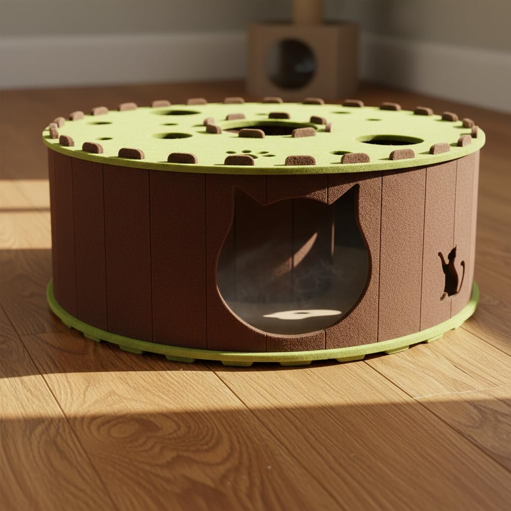 Cuccia Letto Tunnel per Gatti, Tessuto, colore personalizzato
