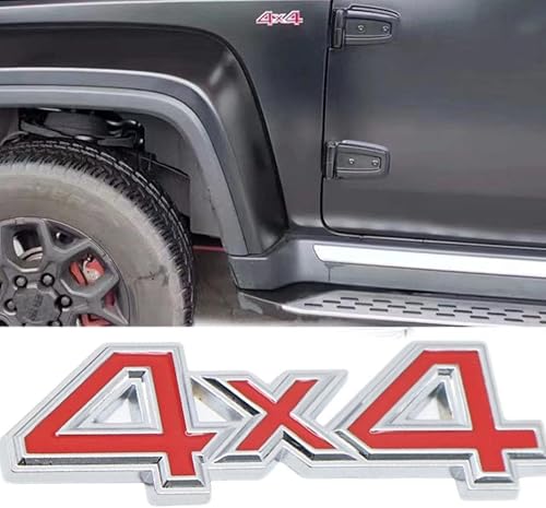 2 calcomanías de emblema de tracción en las cuatro ruedas de 4 x 4 para SUV, Pickup 4Wd universal para guardabarros laterales de automóvil, para