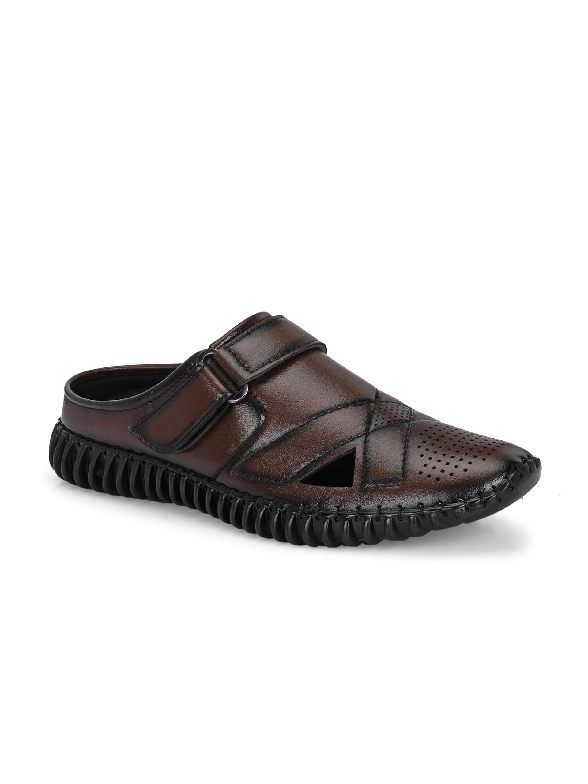 kastava build to last Kastava KS-102X Casual Synthetic Velcro Casual Sandals For Men-picture-29