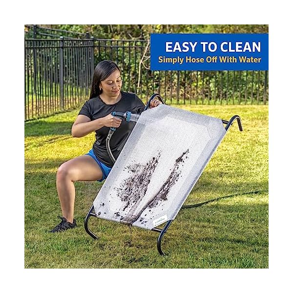 COOLAROO-The-Original-Cooling-Elevated-Dog-Bed-Indoor-and-Outdoor-Small-Grey COOLAROO-The-Original-Cooling-Elevated-Dog-Bed-Indoor-and-Outdoor-Small-Grey