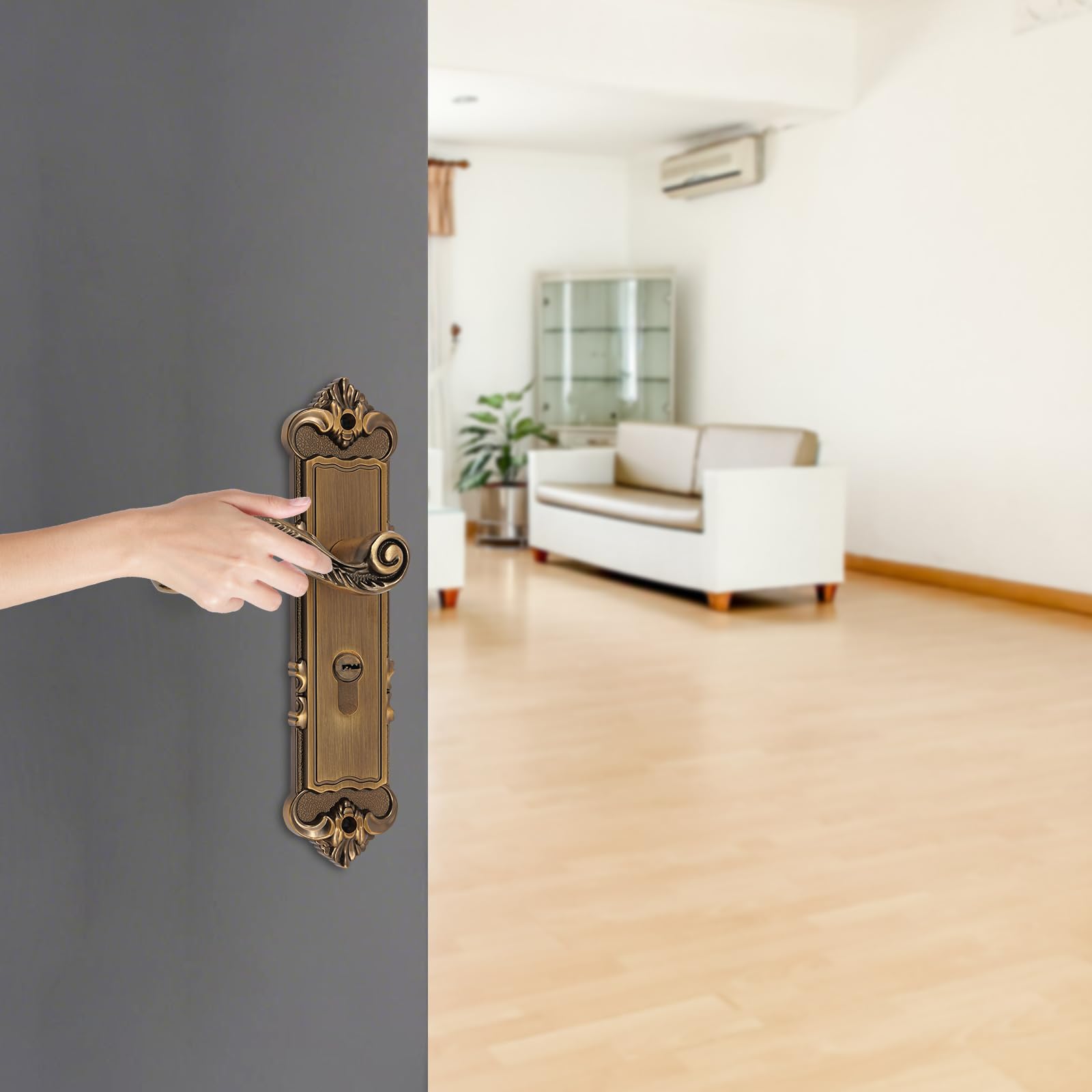 Serratura per porta in stile europeo, Con Maniglia Serratura Cilindro Antico Bronzo Colori Per Il Soggiorno Camera Da Letto Porta