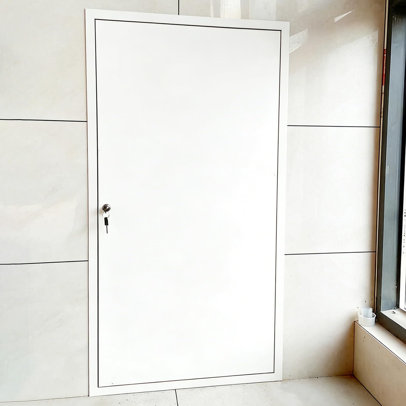 18x36", 20x20", 24x32" Metal Wall Access Doors, Sealed Soundproof Inspection Hatch with Keyed Latch, Crawl Space Door for Factories and Hotels(75x75cm (30x30in))